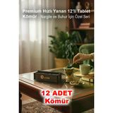 BenomTech Premium Hızlı Yanan 12'li Tablet Kömür - Nargile ve Buhur İçin Özel Seri 99996044