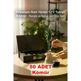 BenomTech Premium Hızlı Yanan 50'li Tablet Kömür - Nargile ve Buhur İçin Özel Seri 99996045