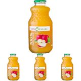 BenOrganic Elma Suyu 940 ml Cam Şişe (4 paketi)