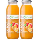 BenOrganic Şeftali Kayısı Elma Suyu 250 ml Cam Şişe (2 paketi)