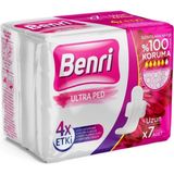 Benri Hijyenik Ped Uzun 7'li 4x Etki Koruma Kuruluk Incelik