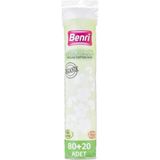 Benri Makyaj Temizleme Pamuğu 80+20 Adet x 3 Organik Disk Pamuk ile Yumuşak Temizlik