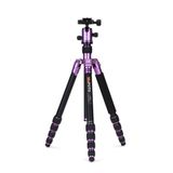 Benro Mefoto Purple A-1350q1 Roadtrip Aluminum Travel Tripod Kit