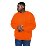 Benroma 3 İplik Penye Büyük Beden Unisex Sweatshirt BISYET2BNRW4, Turuncu, 2XL