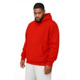 Benroma 3 İplik Penye Büyük Beden Unisex Sweatshirt KAPYET2EBNRQ2, Kırmızı, L