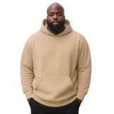 Benroma 3 İplik Penye Büyük Beden Unisex Sweatshirt KAPYET2EBNRQ5, Bej, 4XL