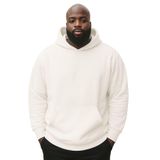 BENROMA 3 Iplik Penye Büyük Beden Unisex Sweatshirt, KAPYET2EBNRQ5, Beyaz, M