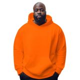 BENROMA 3 Iplik Penye Büyük Beden Unisex Sweatshirt, KAPYET2EBNRQ5, Turuncu, M