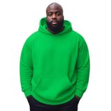 BENROMA 3 Iplik Penye Büyük Beden Unisex Sweatshirt, KAPYET2EBNRQ5, Yeşil, XL