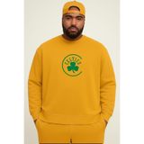 BENROMA 3 İplik Penye Celtics Baskılı Büyük Beden Unisex Sweatshırt