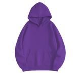 BENROMA Baskısız Ünisex Kapüşonlu Sweatshirt, Mor, XL, SWEAT6KAPBNRQ4