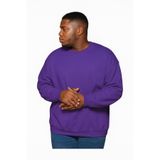 Benroma Büyük Beden Unisex Sweatshirt BISYET2BNRW4, Mor, 4XL