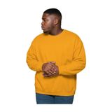 Benroma Büyük Beden Unisex Sweatshirt BISYET2BNRW4, Sarı, M