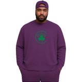 BENROMA Celtics Baskılı Büyük Beden Unisex Sweatshirt, Mor, S