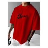 BENROMA Chıcago Bulls Baskılı Oversize Tişört,Kırmızı S