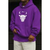 BENROMA Chıcago Bulls Baskılı Sweatshırt,Mor S