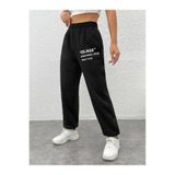 BENROMA Feelings Baskılı Oversize Unisex Eşofman, Siyah, M