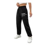 BENROMA Feelings Baskılı Oversize Unisex Eşofman, Siyah, XL