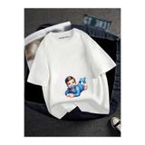 BENROMA Hamile Baskılı Tisort, HAMGBK12, Beyaz, 2XL