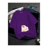 BENROMA Hamile Baskılı Tisort, HAMGBK13, Mor, XL