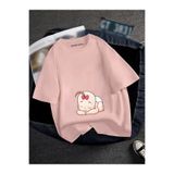BENROMA Hamile Baskılı Tisort, HAMGBK13, Pembe, 3XL