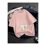 BENROMA Hamile Baskılı Tisort, HAMGBK14, Pembe, 5XL