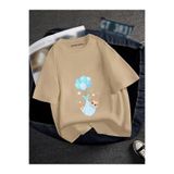 BENROMA Hamile Baskılı Tisort, HAMGBK15, Bej, 3XL