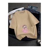 BENROMA Hamile Bebek Baskılı Tişört, HAMGBK23, Bej, 3XL