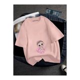 BENROMA Hamile Bebek Baskılı Tişört, HAMGBK23, Pembe, S