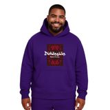 BENROMA Kilim Desen Baskılı Büyük Beden Unisex Sweatshirt, Mor, S