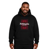 BENROMA Kilim Desen Baskılı Büyük Beden Unisex Sweatshirt, Siyah, L