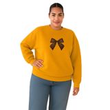 BENROMA Kurdela Baskılı Büyük Beden Unisex Sweatshirt, Sarı, L, KAPYET2025BNRQ10
