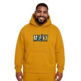 Benroma Money Baskılı Büyük Beden Unisex Sweatshirt KAPYET3EBNRQ6, Sarı, 3XL