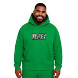 BENROMA Money Baskılı Büyük Beden Unisex Sweatshirt, Yeşil, M