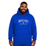 BENROMA Monte Carlo Baskılı Büyük Beden Unisex Sweatshirt, Saks Mavisi, 4XL