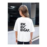 BENROMA Sepette 6 Ve Üzeri Alımlarda 1 Tişört Hediyedir - Dk Baskılı Çocuk Tişört,Beyaz 11-12 Yaş