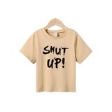 BENROMA Sepette 6 Ve Üzeri Alımlarda 1 Tişört Hediyedir - Shut Up Baskılı Çocuk Tişört,Taş 11-12 Yaş