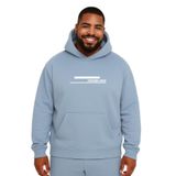 BENROMA Toxion.Nen Baskılı Büyük Beden Unisex Sweatshirt, Bebe Mavisi, L