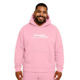 BENROMA Toxion.Nen Baskılı Büyük Beden Unisex Sweatshirt, Pembe, 5XL