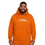 BENROMA Toxion.Nen Baskılı Büyük Beden Unisex Sweatshirt, Turuncu, 2XL
