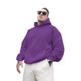 BENROMA Unisex Kapüşonlu Sweatshirt, Mor, 4XL, SWEATKAPBNR2Q002