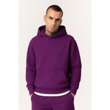 BENROMA Unisex Kapüşonlu Sweatshirt, Mor, 5XL, SWEATKAPBNR3Q001