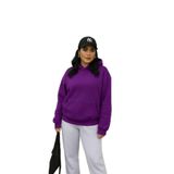 BENROMA Ünisex Kapüşonlu Sweatshirt, Mor, L, SWEAT5KAPBNRQ3