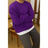 BENROMA Unisex Sweatshırt,Mor L SWEATBIS2BNRQ4