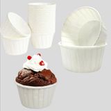 Bens Cup Cake | Sufle Kapsülü | Muffin Kapsülü Beyaz 25 Adet (50X39mm)