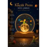 BENT Küçük Prens Temalı Dekoratif Gece Lambası USB Kablolu Ay ve Gezegen Tasarımlı Masa Lambası Çocuk Odası Yatak Odası Hediyelik Işıklı Lamba