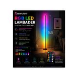 BENTLİGHT 150 CM RGB Ayaklı LED Lambader Kumandalı Dekoratif TV Yanı Işık 12V