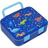 Bento 1000ML Lunchbox Tek Katlı 3 Bölmeli Kulplu Abs Plastik Çocuk Sefer Tası Yemek Kutusu (Laci