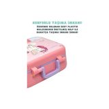 Bento 1030ML Lunchbox Tek Katlı 3 Bölmeli Pp Plastik Sefer Tası Yemek Kutusu (Pembe)
