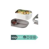 Bento 550ML Lunchbox Tek Katlı Bölmesiz Çelik Sefer Tası Yemek Kutusu (Pembe) - standart
